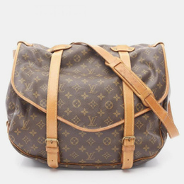 Louis Vuitton: Коричневая сумка 