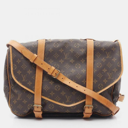Louis Vuitton: Коричневая сумка 