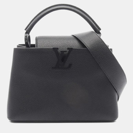 Louis Vuitton: Чёрная сумка на руку 
