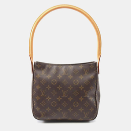 Louis Vuitton: Коричневая сумка  Looping