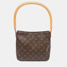 Louis Vuitton: Коричневая сумка  Looping