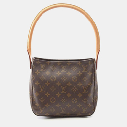 Louis Vuitton: Коричневая сумка  Looping