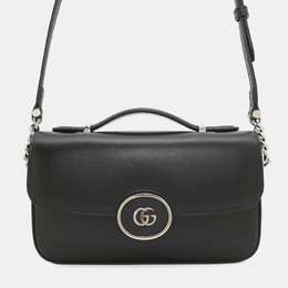 Gucci: Чёрная сумка  GG