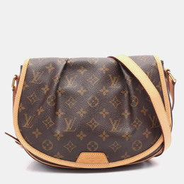 Louis Vuitton: Коричневая сумка через плечо 
