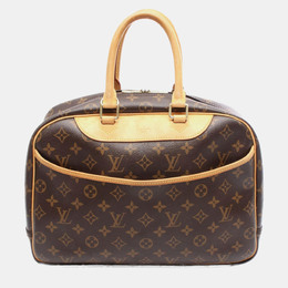 Louis Vuitton: Коричневая сумка  Deauville