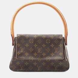 Louis Vuitton: Коричневая сумка  Looping