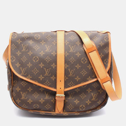 Louis Vuitton: Коричневая сумка через плечо 