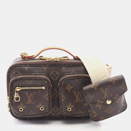 Louis Vuitton: Коричневая сумка через плечо 