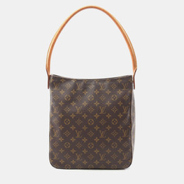 Louis Vuitton: Коричневая сумка  Looping