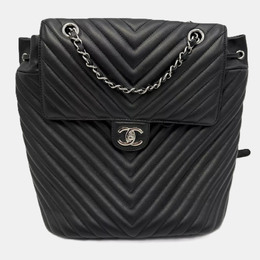 Chanel: Чёрный рюкзак 