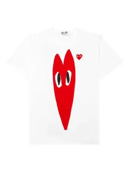 Comme Des Garçons Play: Футболка с принтом 