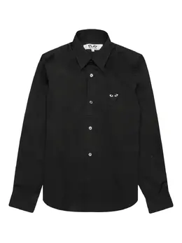 Comme Des Garçons Play: Чёрная рубашка  Heart