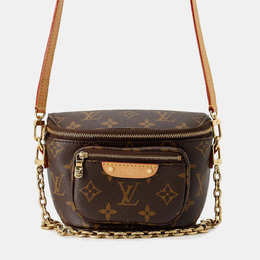 Louis Vuitton: Коричневая поясная сумка 