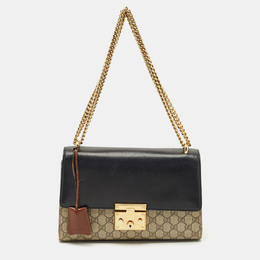 Gucci: Бежевая сумка  GG Supreme
