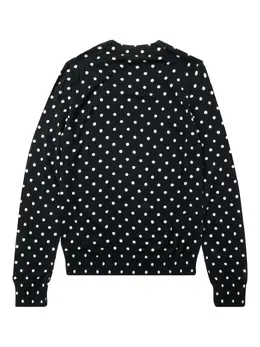 Comme Des Garçons Play: Свитер  Heart в горошек