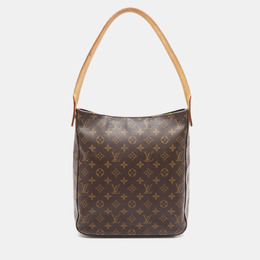 Louis Vuitton: Коричневая сумка  Looping