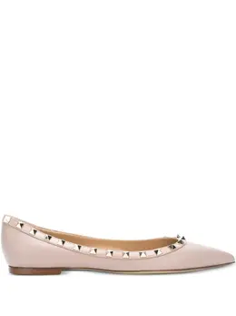 Valentino: Розовые балетки 