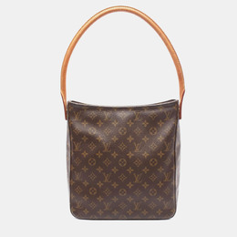 Louis Vuitton: Коричневая сумка  Looping