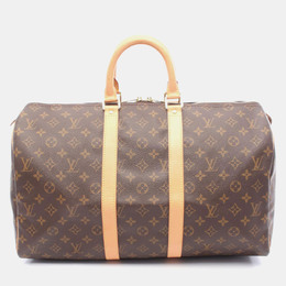 Louis Vuitton: Коричневая дорожная сумка  Keepall 45