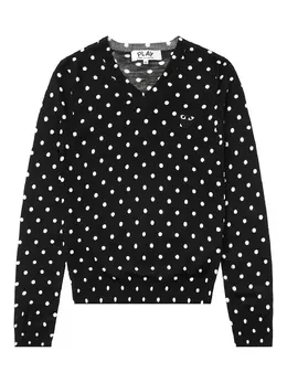 Comme Des Garçons Play: Свитер в горошек 