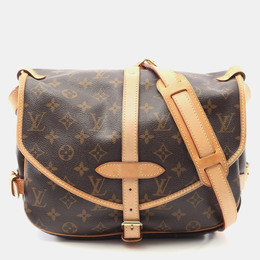 Louis Vuitton: Коричневая сумка через плечо 