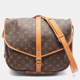 Louis Vuitton: Коричневая сумка через плечо 