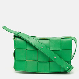 Bottega Veneta: Зелёная сумка  Intreccio