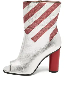 Anya Hindmarch: Серебристые ботинки 