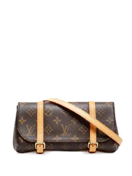 Louis Vuitton Pre-Owned: Коричневая поясная сумка 