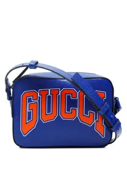 Gucci Pre-Owned: Синяя сумка через плечо 