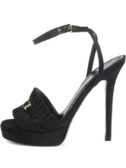 Fendi Pre-Owned: Чёрные сандалии 