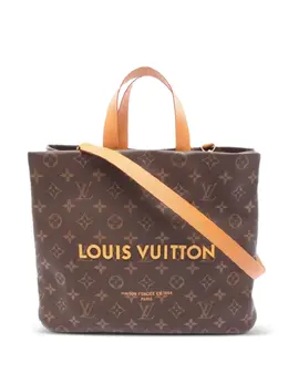 Louis Vuitton Pre-Owned: Коричневая сумка-шоппер 