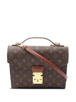 Louis Vuitton Pre-Owned: Коричневая сумка-шоппер 