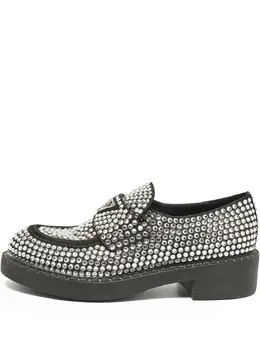 Prada Pre-Owned: Чёрные лоферы 