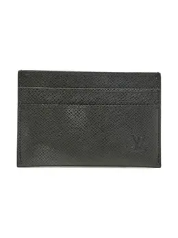 Louis Vuitton Pre-Owned: Чёрный картхолдер 