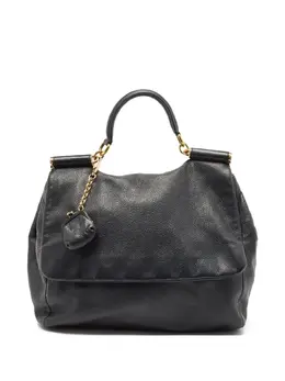 Dolce & Gabbana Pre-Owned: Чёрная сумка-шоппер 