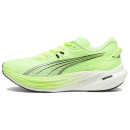 PUMA: Зелёные кроссовки  Deviate Nitro