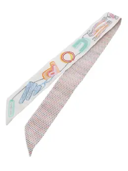 Hermès Pre-Owned: Белый шарф 