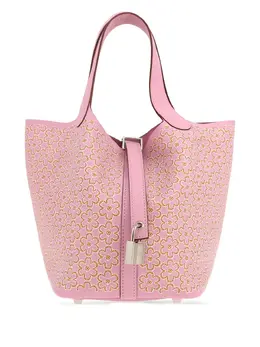 Hermès Pre-Owned: Розовая сумка-шоппер 