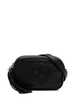 Gucci Pre-Owned: Чёрная сумка через плечо 