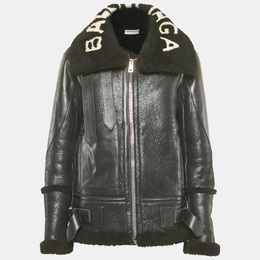 Balenciaga: Чёрная куртка 