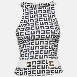 Elisabetta Franchi: Бежевый топ 