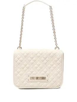 Love Moschino: Бежевая сумка 