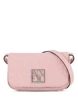Armani Exchange: Светлая сумка через плечо 