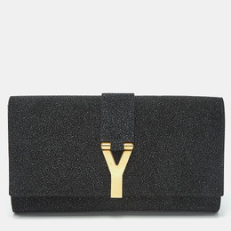 Yves Saint Laurent: Чёрный клатч  Y