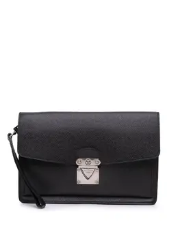 Louis Vuitton Pre-Owned: Чёрный клатч 