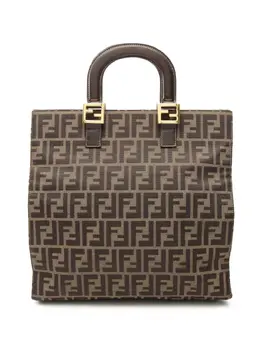 Fendi Pre-Owned: Коричневая сумка-шоппер 