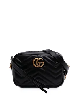 Gucci Pre-Owned: Чёрная сумка через плечо 