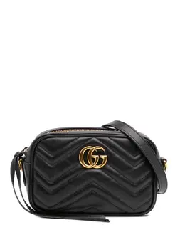 Gucci Pre-Owned: Чёрная сумка через плечо 