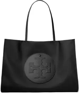 Tory Burch: Чёрная сумка-шоппер  Ella